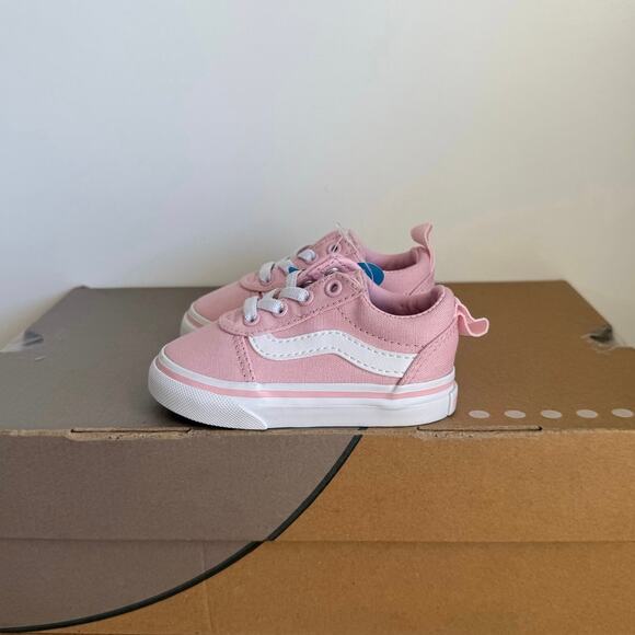 Vans Ward Pink/White Toddler Slip On Sneakers - SZ 4 C - Picture 3 of 11